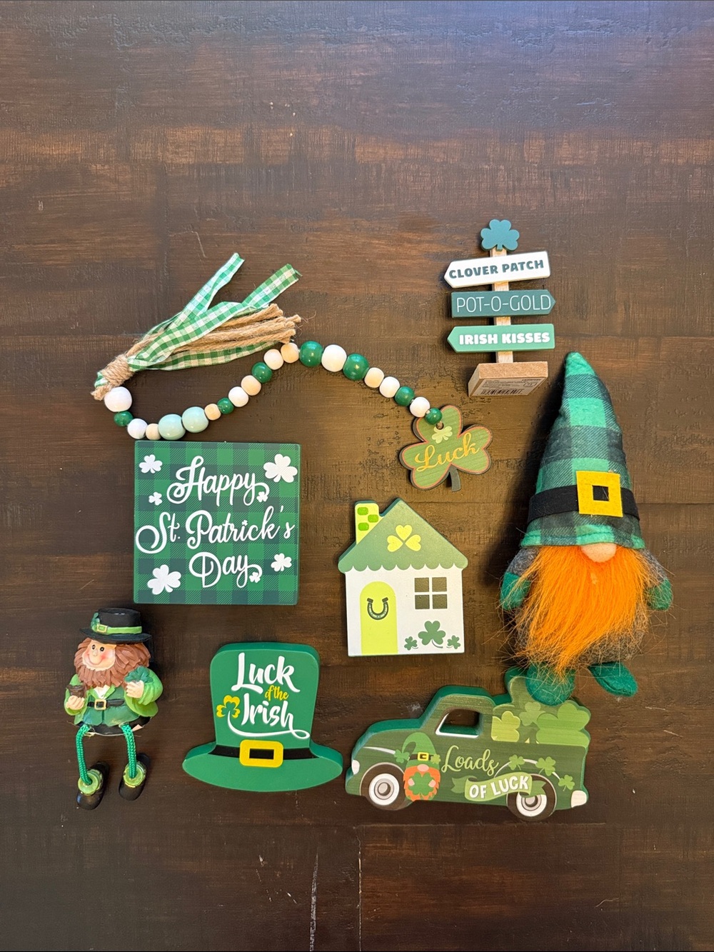 St. Patrick's Day Decorations! All from different stores.